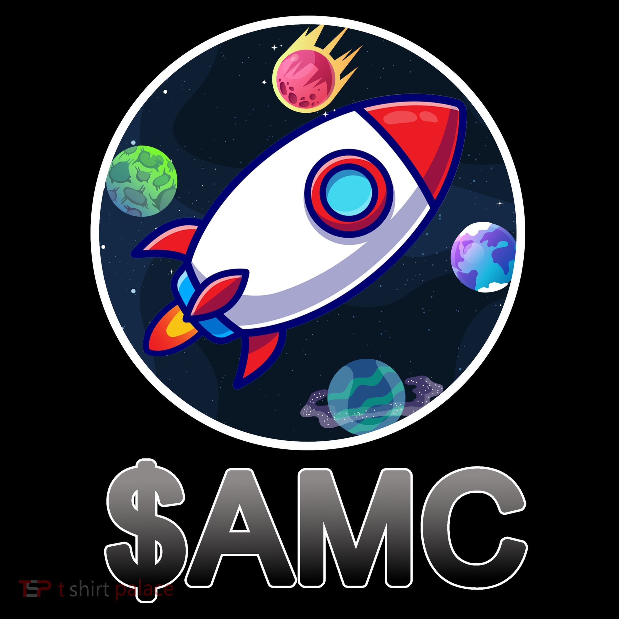 AMC Go To The Moon Rocket Ship Mousepad