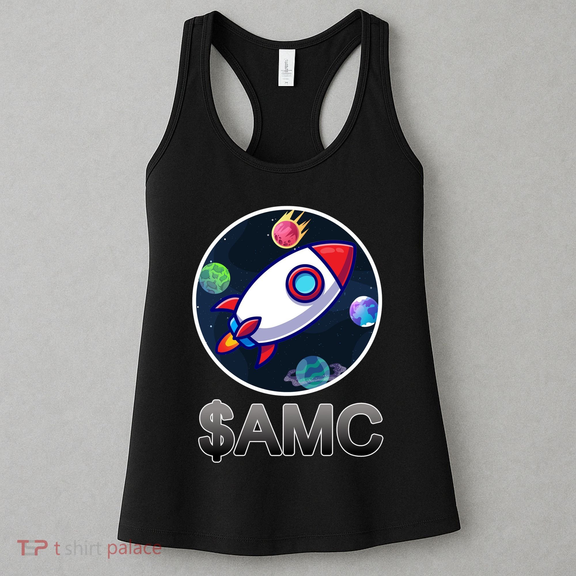 AMC Go To The Moon Rocket Ship Women's Tank Top