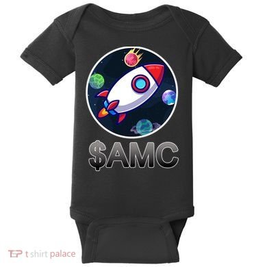 AMC Go To The Moon Rocket Ship Baby Bodysuit