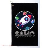 AMC Go To The Moon Rocket Ship Golf Towel thumb 0