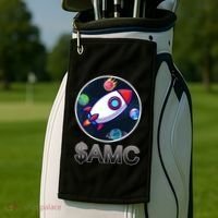 AMC Go To The Moon Rocket Ship Golf Towel thumb 2