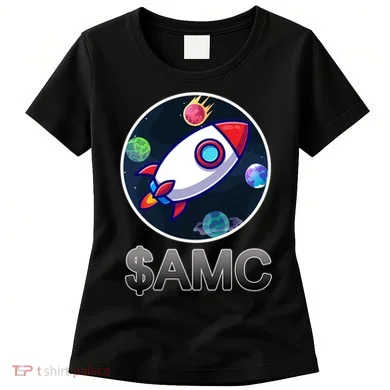 AMC Go To The Moon Rocket Ship Women's T-Shirt