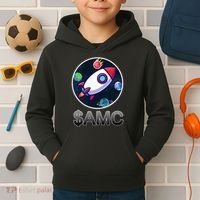 AMC Go To The Moon Rocket Ship Kids Hoodie thumb 2