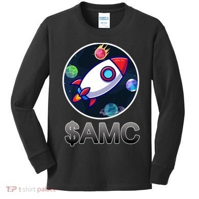 AMC Go To The Moon Rocket Ship Kids Long Sleeve Shirt