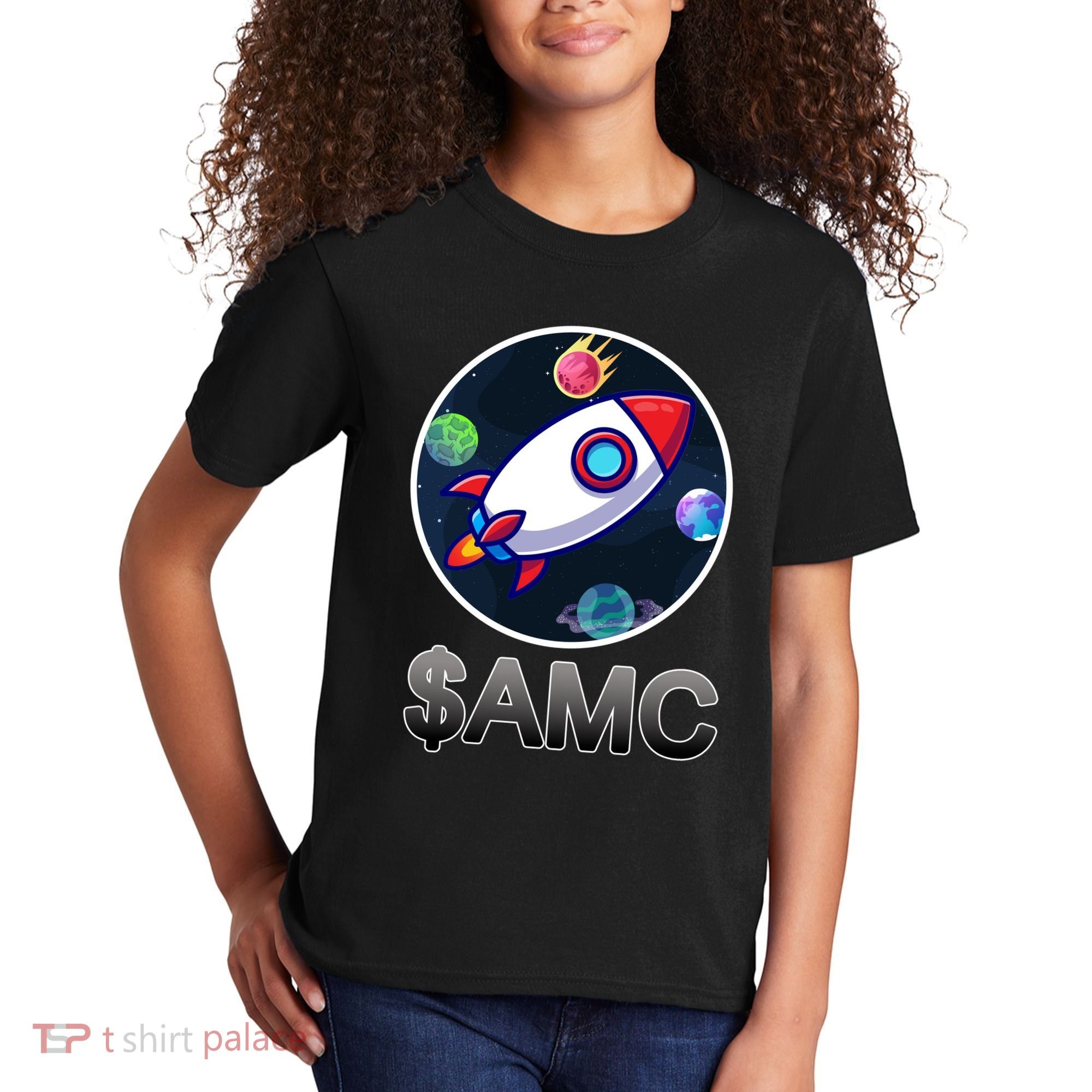 AMC Go To The Moon Rocket Ship Kids T-Shirt