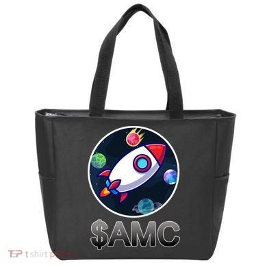 AMC Go To The Moon Rocket Ship Tote Bag