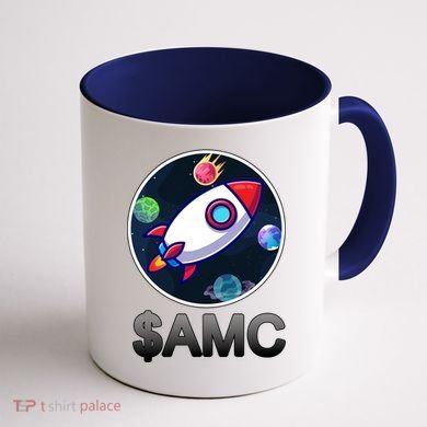 AMC Go To The Moon Rocket Ship Coffee Mug back