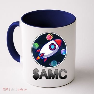 AMC Go To The Moon Rocket Ship Coffee Mug