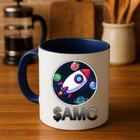 AMC Go To The Moon Rocket Ship Coffee Mug thumb 4