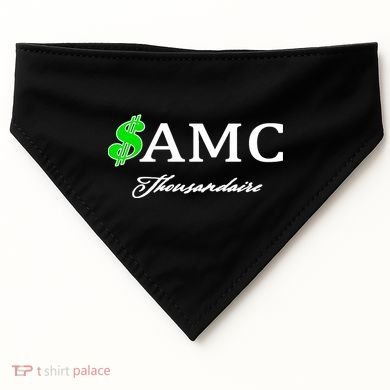 AMC Stocks Symbol Thousandaire  USA-Made Doggie Bandana