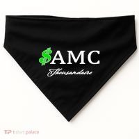 AMC Stocks Symbol Thousandaire  USA-Made Doggie Bandana thumb 0