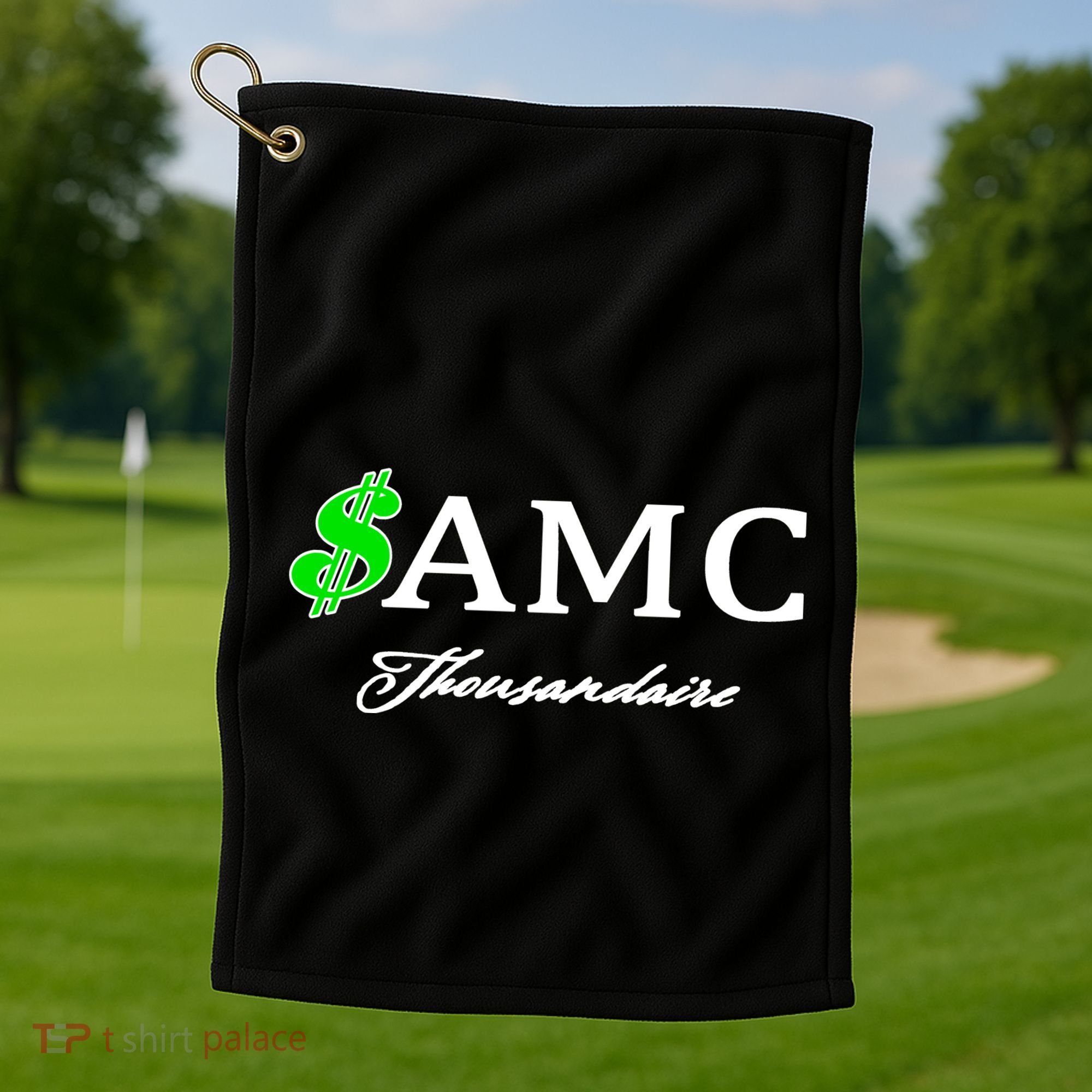 AMC Stocks Symbol Thousandaire  Golf Towel