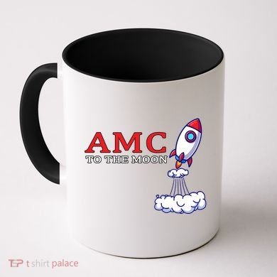 AMC Stocks To The Moon Wall Street Coffee Mug