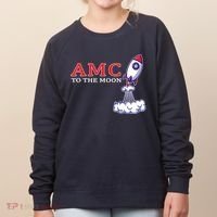 AMC Stocks To The Moon Wall Street Women's Sweatshirt thumb 0