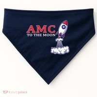 AMC Stocks To The Moon Wall Street USA-Made Doggie Bandana thumb 0
