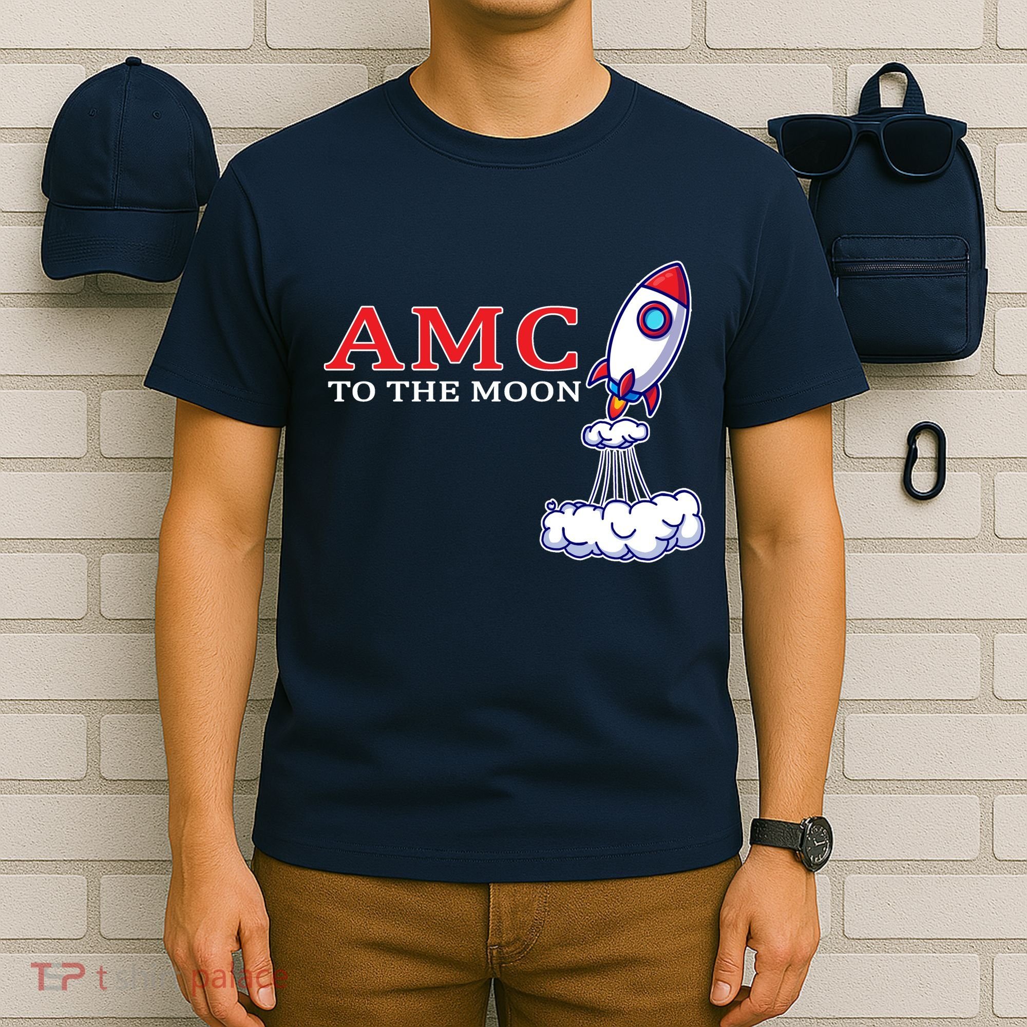AMC Stocks To The Moon Wall Street T-Shirt