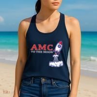 AMC Stocks To The Moon Wall Street Women's Tank Top thumb 2