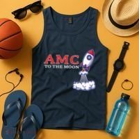 AMC Stocks To The Moon Wall Street Tank Top thumb 4