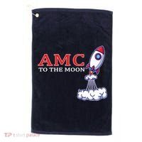AMC Stocks To The Moon Wall Street Golf Towel thumb 0