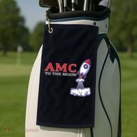 AMC Stocks To The Moon Wall Street Golf Towel thumb 2