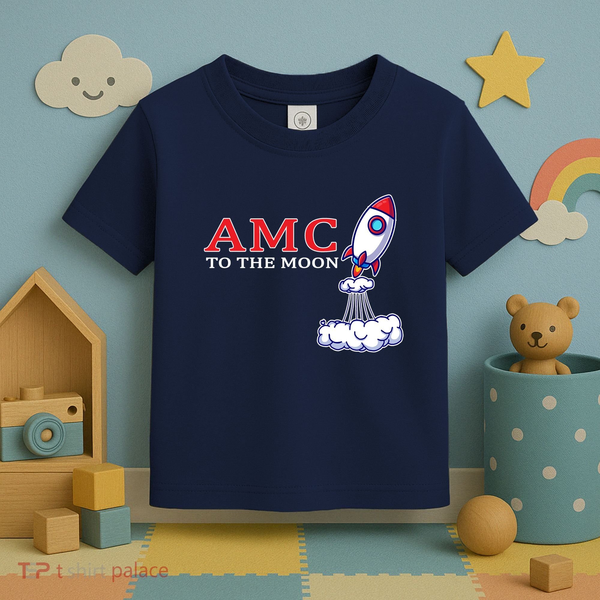 AMC Stocks To The Moon Wall Street Toddler T-Shirt
