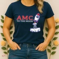 AMC Stocks To The Moon Wall Street Women's T-Shirt thumb 2
