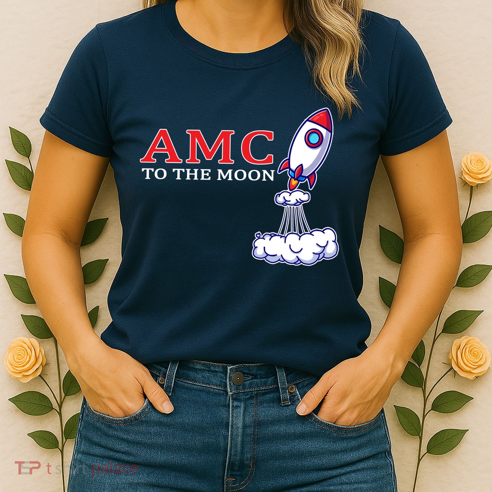 AMC Stocks To The Moon Wall Street Women's T-Shirt