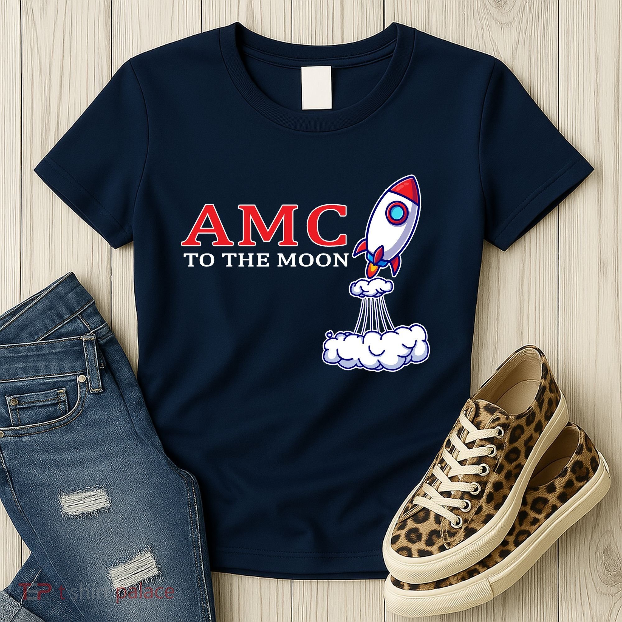 AMC Stocks To The Moon Wall Street Women's T-Shirt