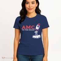 AMC Stocks To The Moon Wall Street Women's T-Shirt thumb 4