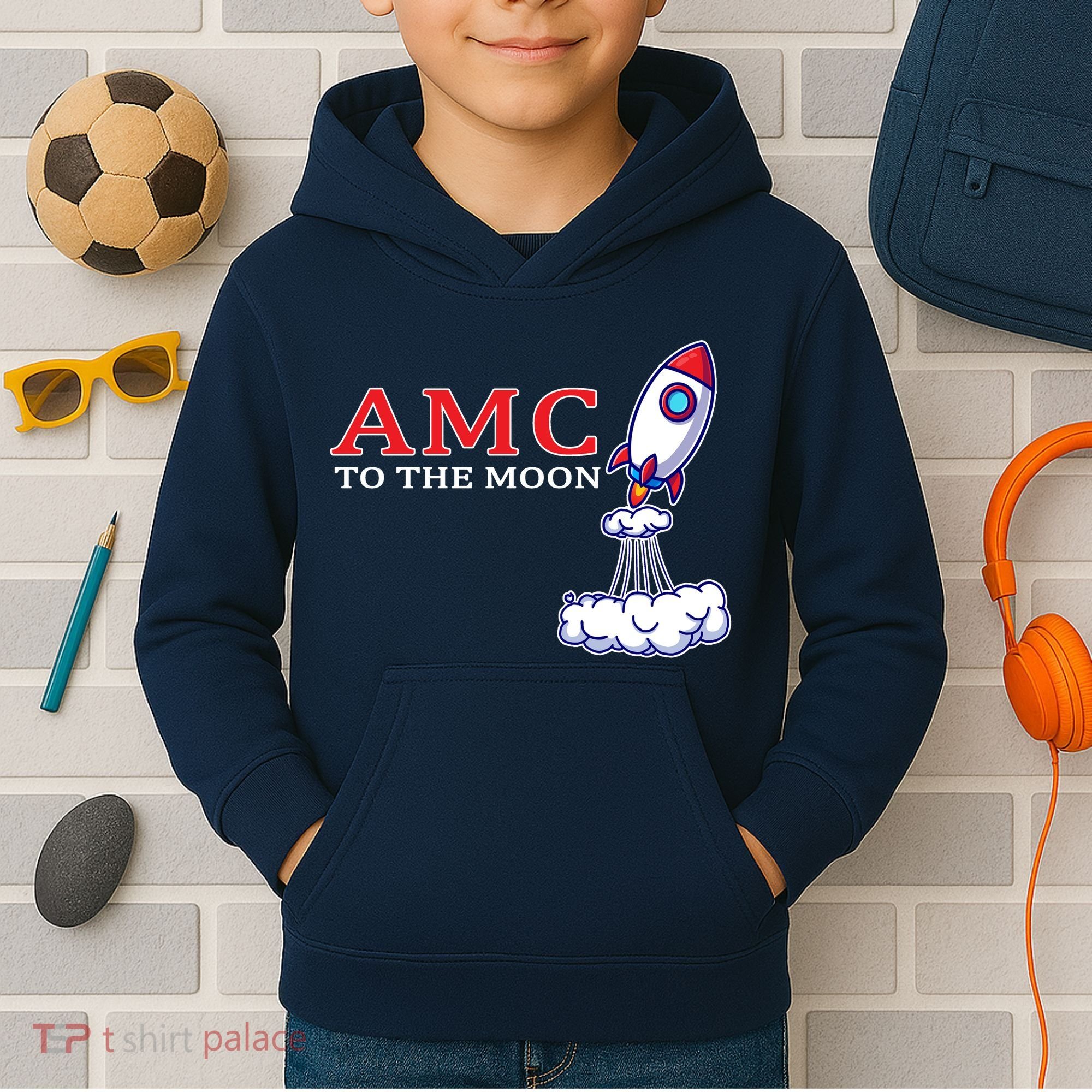 AMC Stocks To The Moon Wall Street Kids Hoodie