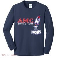 AMC Stocks To The Moon Wall Street Kids Long Sleeve Shirt thumb 0