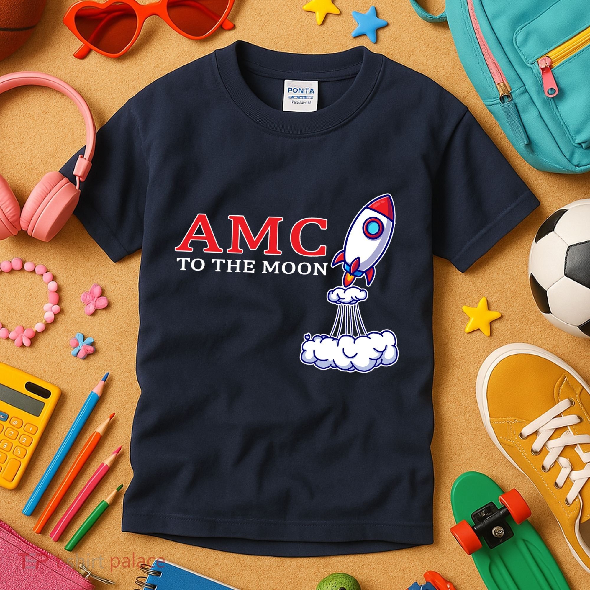 AMC Stocks To The Moon Wall Street Kids T-Shirt