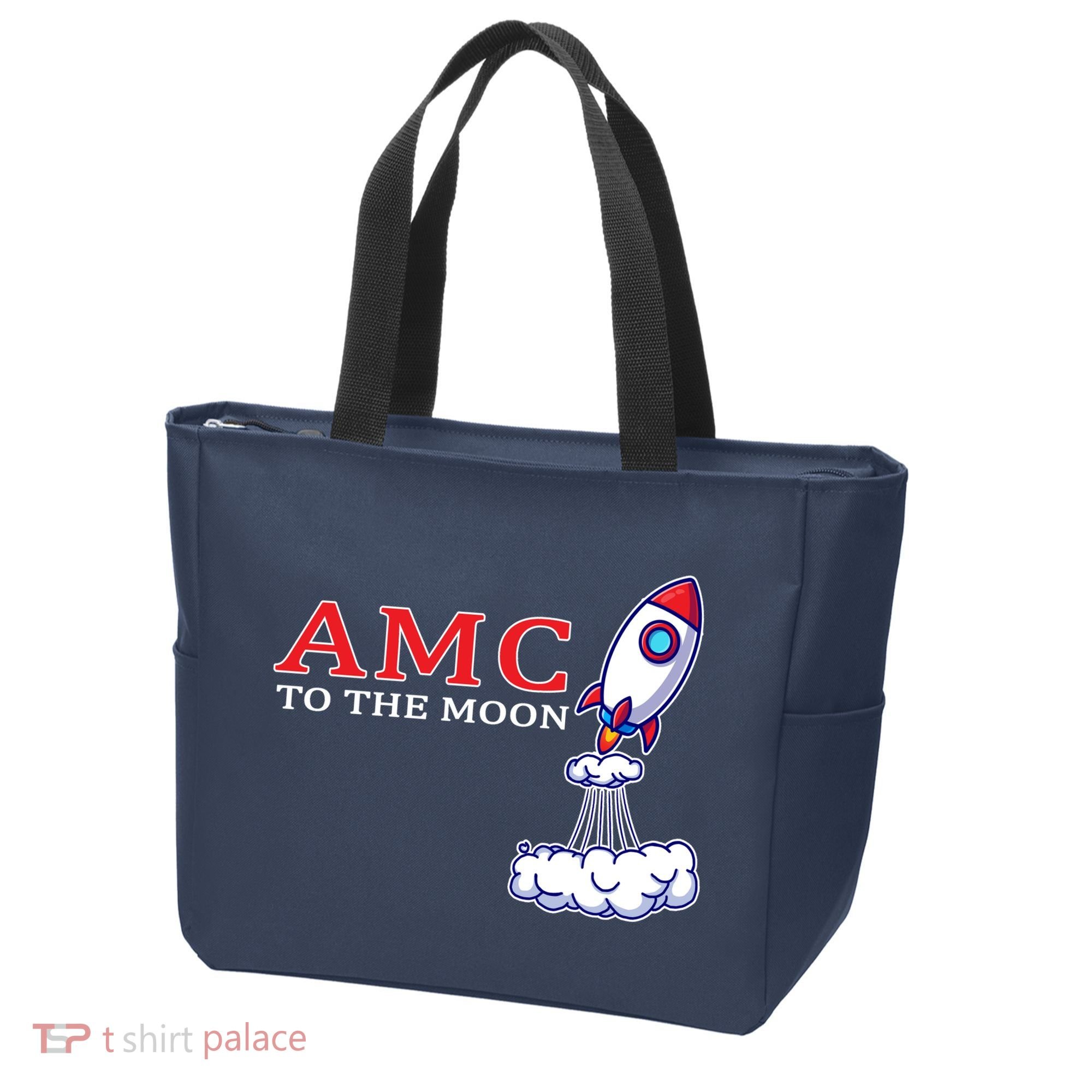 AMC Stocks To The Moon Wall Street Tote Bag