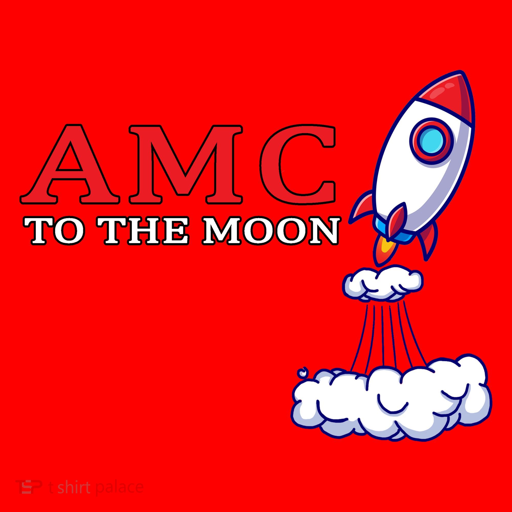 AMC Stocks To The Moon Wall Street Santa Hat