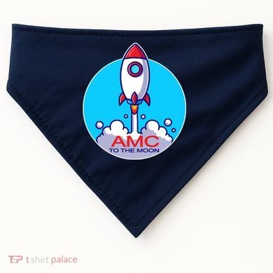 AMC To The Moon USA-Made Doggie Bandana