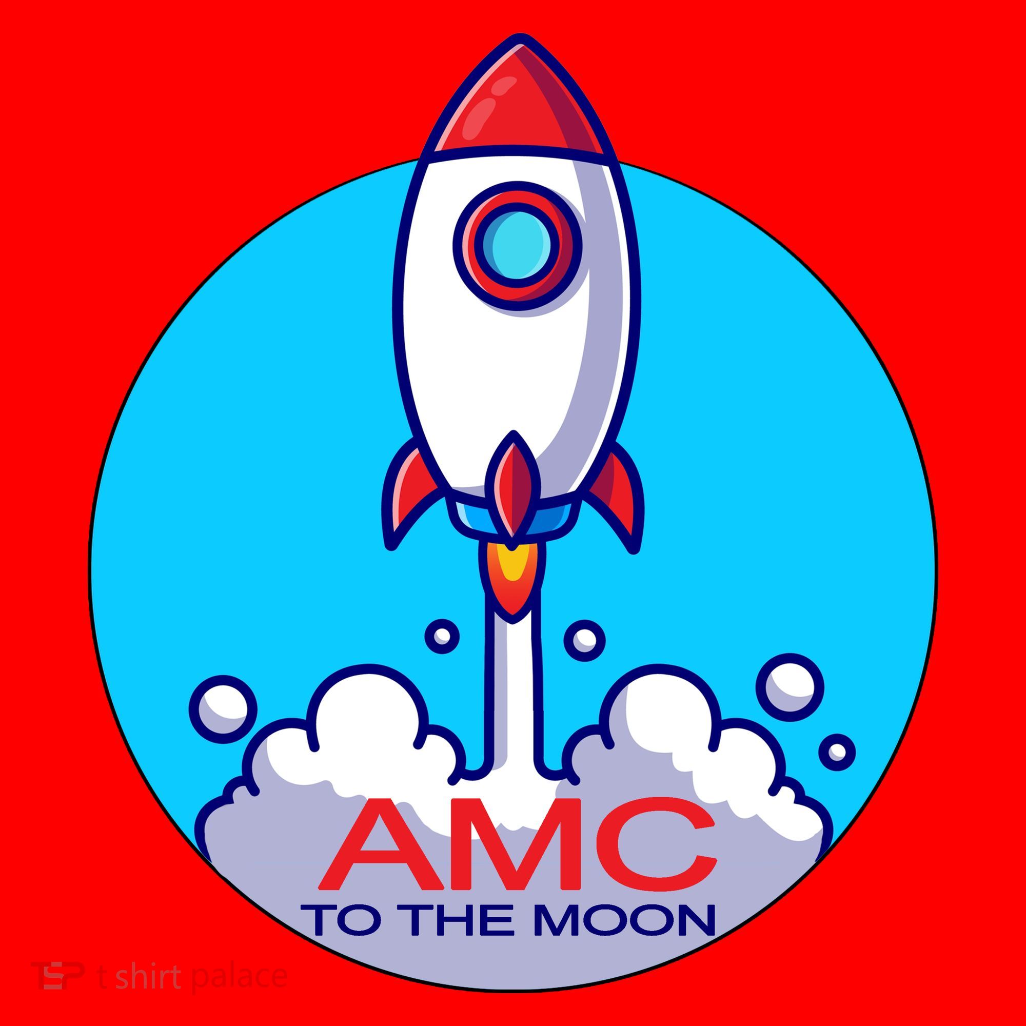 AMC To The Moon Santa Hat