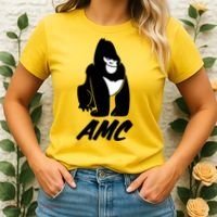 AMC To The Moon Apes Of Wall Street Women's T-Shirt thumb 2