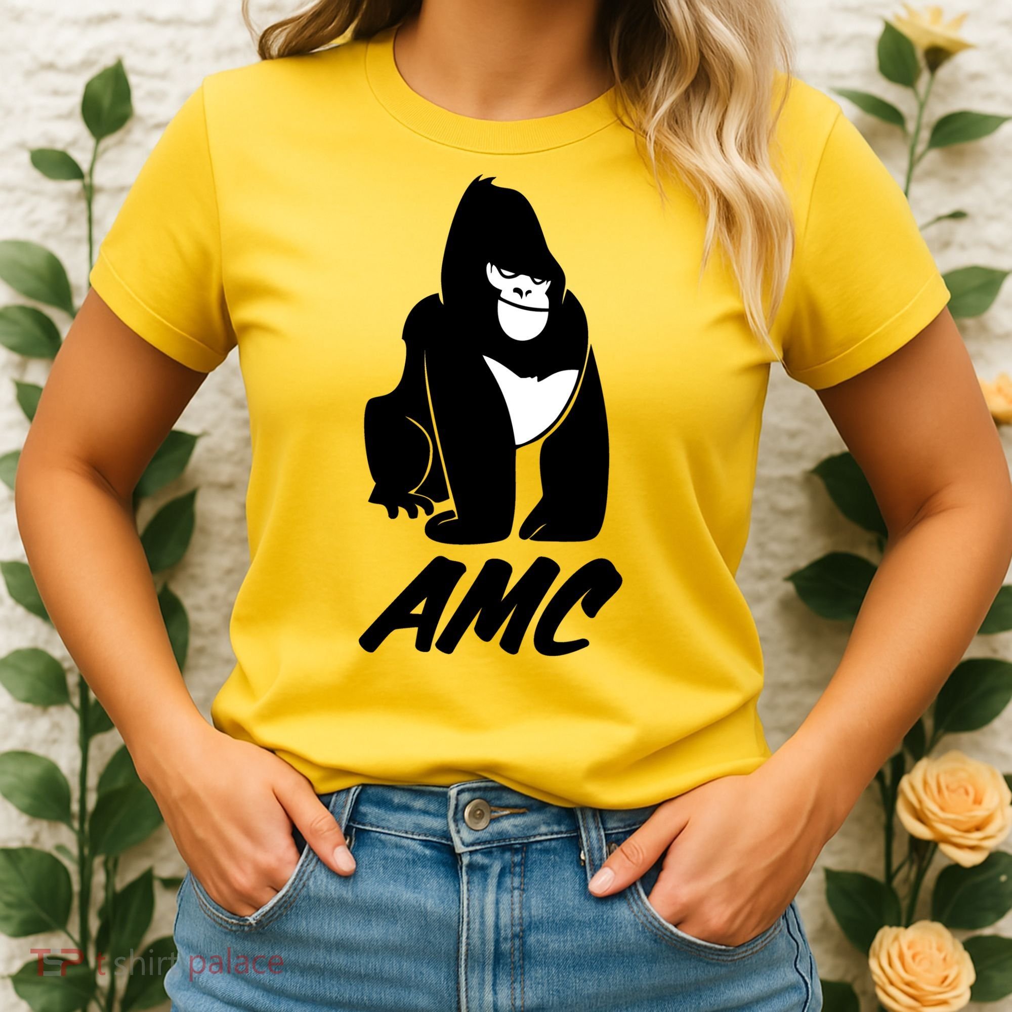 AMC To The Moon Apes Of Wall Street Women's T-Shirt