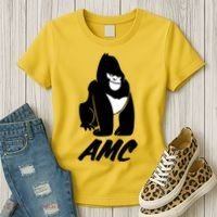 AMC To The Moon Apes Of Wall Street Women's T-Shirt thumb 3