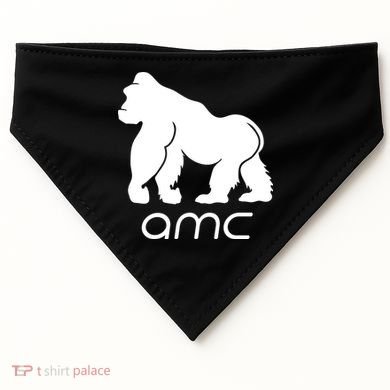AMC To the moon Short Squeeze Ape USA-Made Doggie Bandana