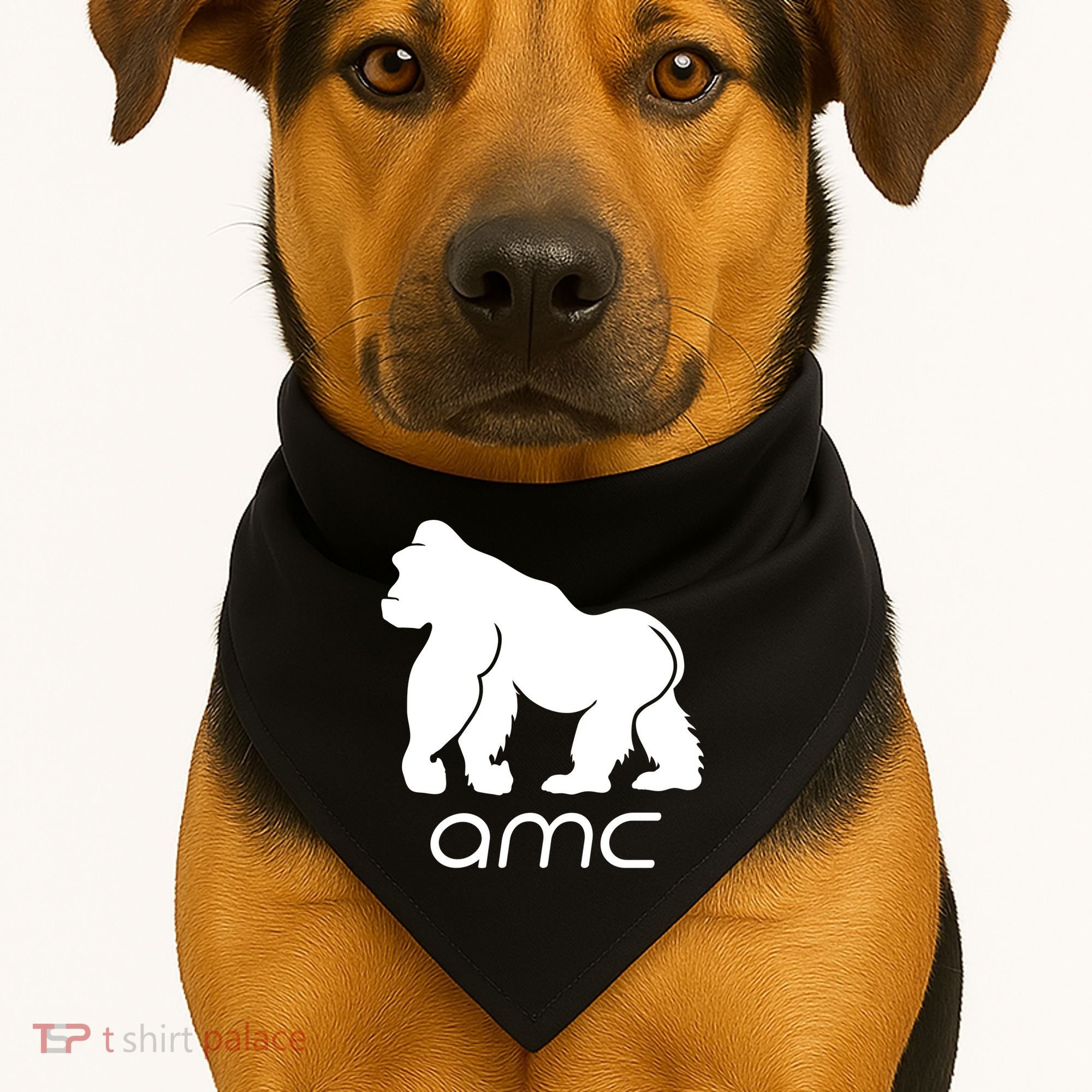 AMC To the moon Short Squeeze Ape USA-Made Doggie Bandana