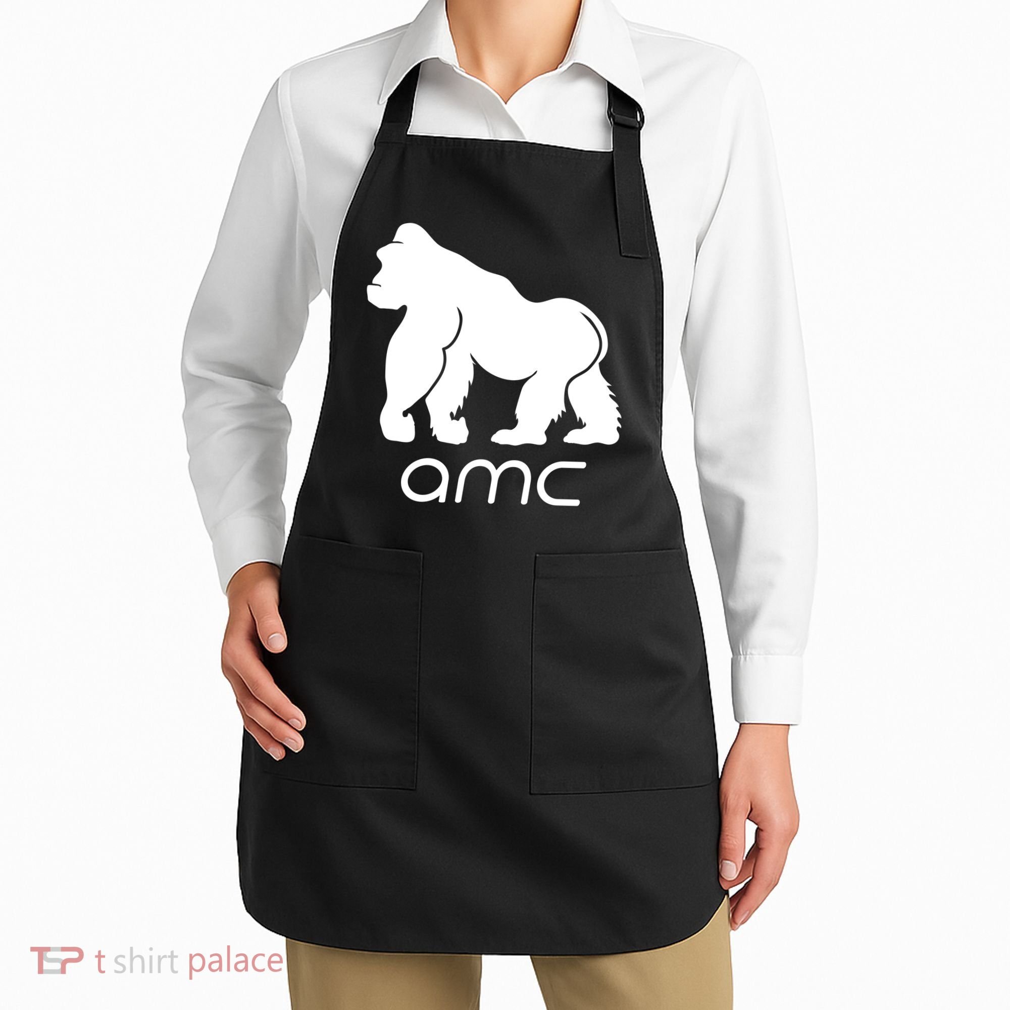 AMC To the moon Short Squeeze Ape Apron