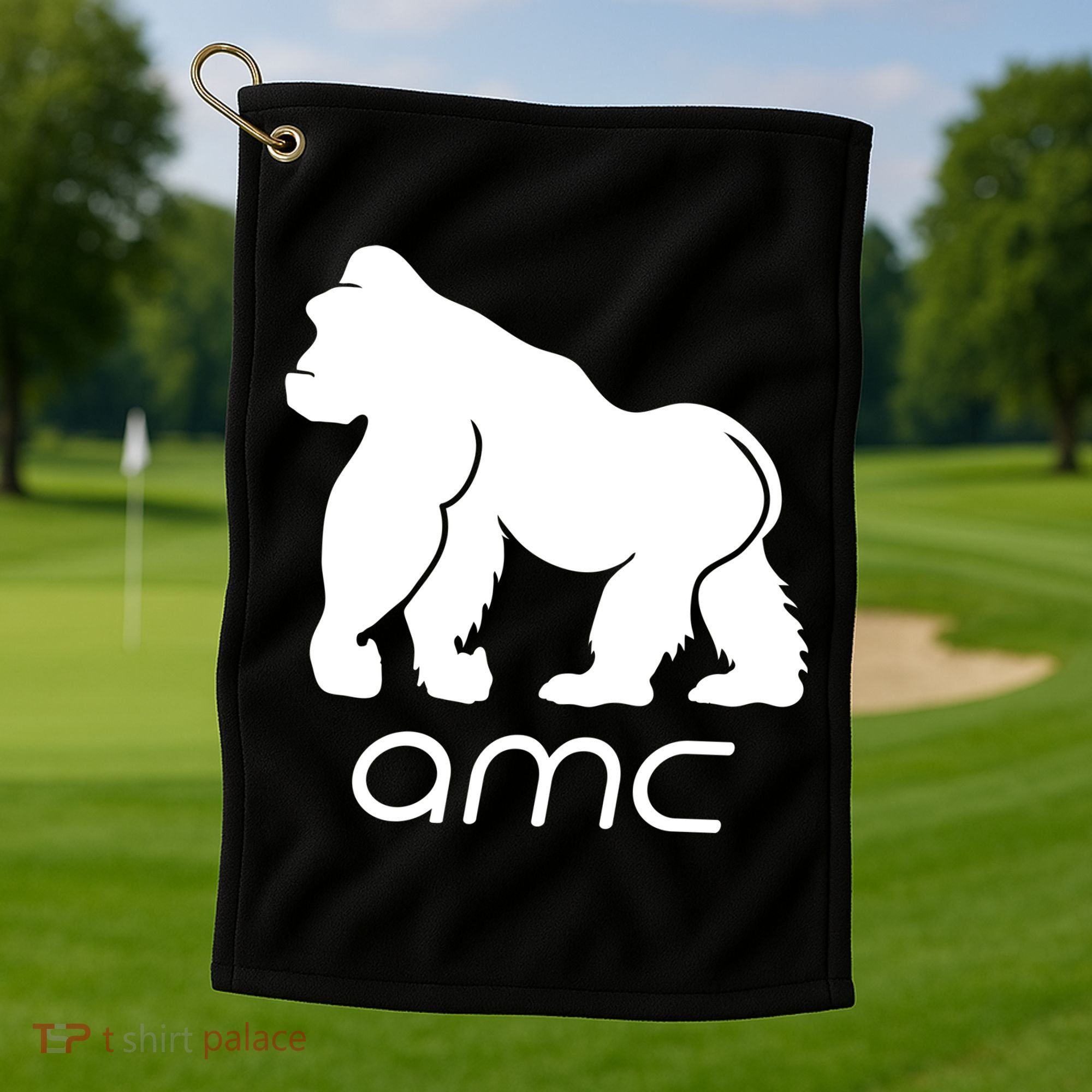 AMC To the moon Short Squeeze Ape Golf Towel