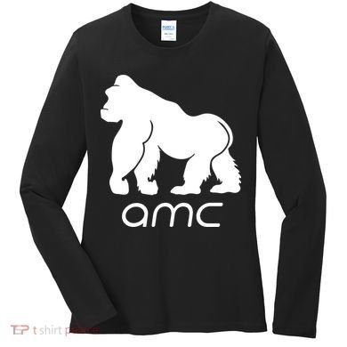 AMC To the moon Short Squeeze Ape Women's Long Sleeve Shirt