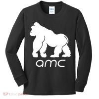 AMC To the moon Short Squeeze Ape Kids Long Sleeve Shirt thumb 0