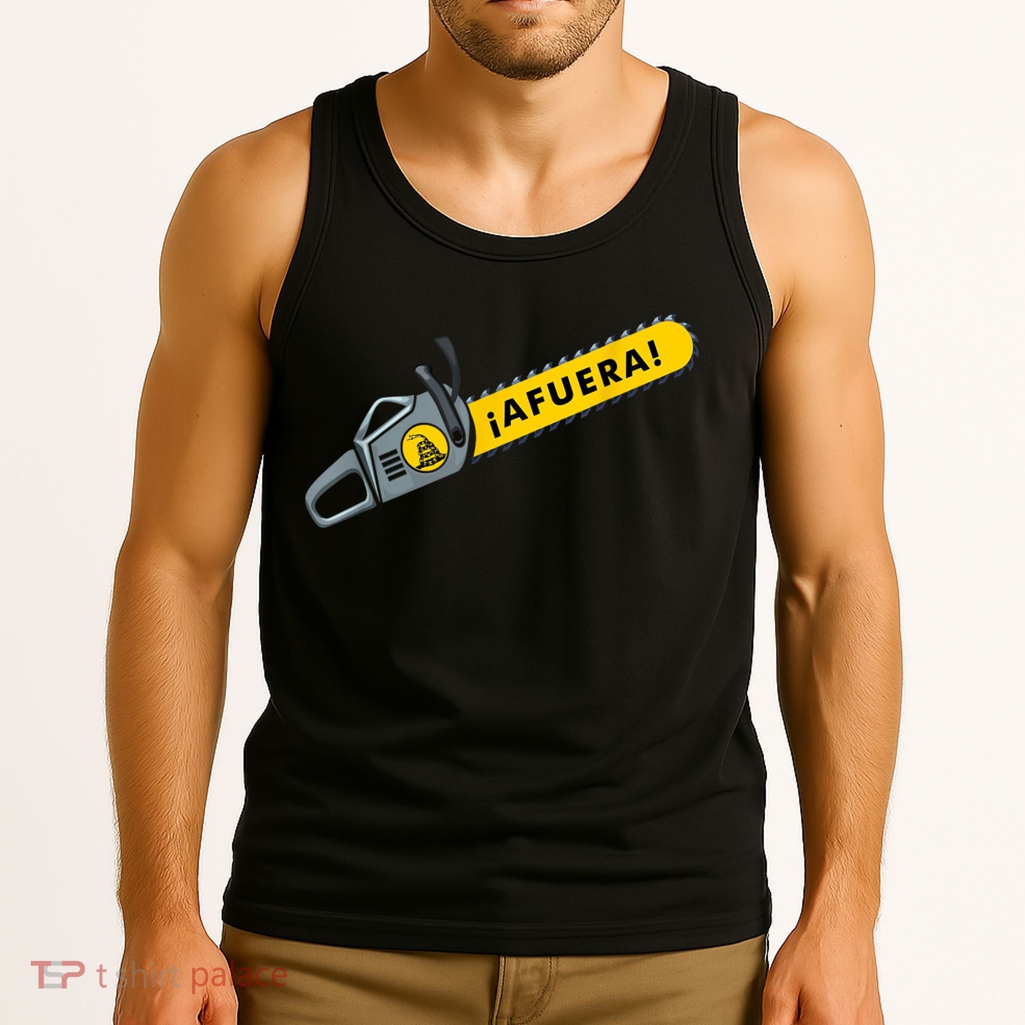Afuera Milei Chainsaw Libertarian Ancap Liberty Freedom Tank Top