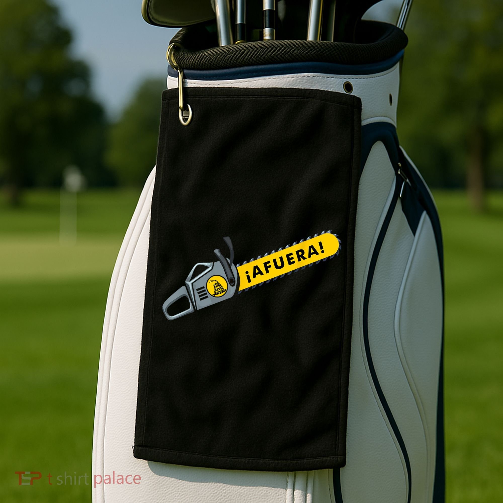 Afuera Milei Chainsaw Libertarian Ancap Liberty Freedom Golf Towel