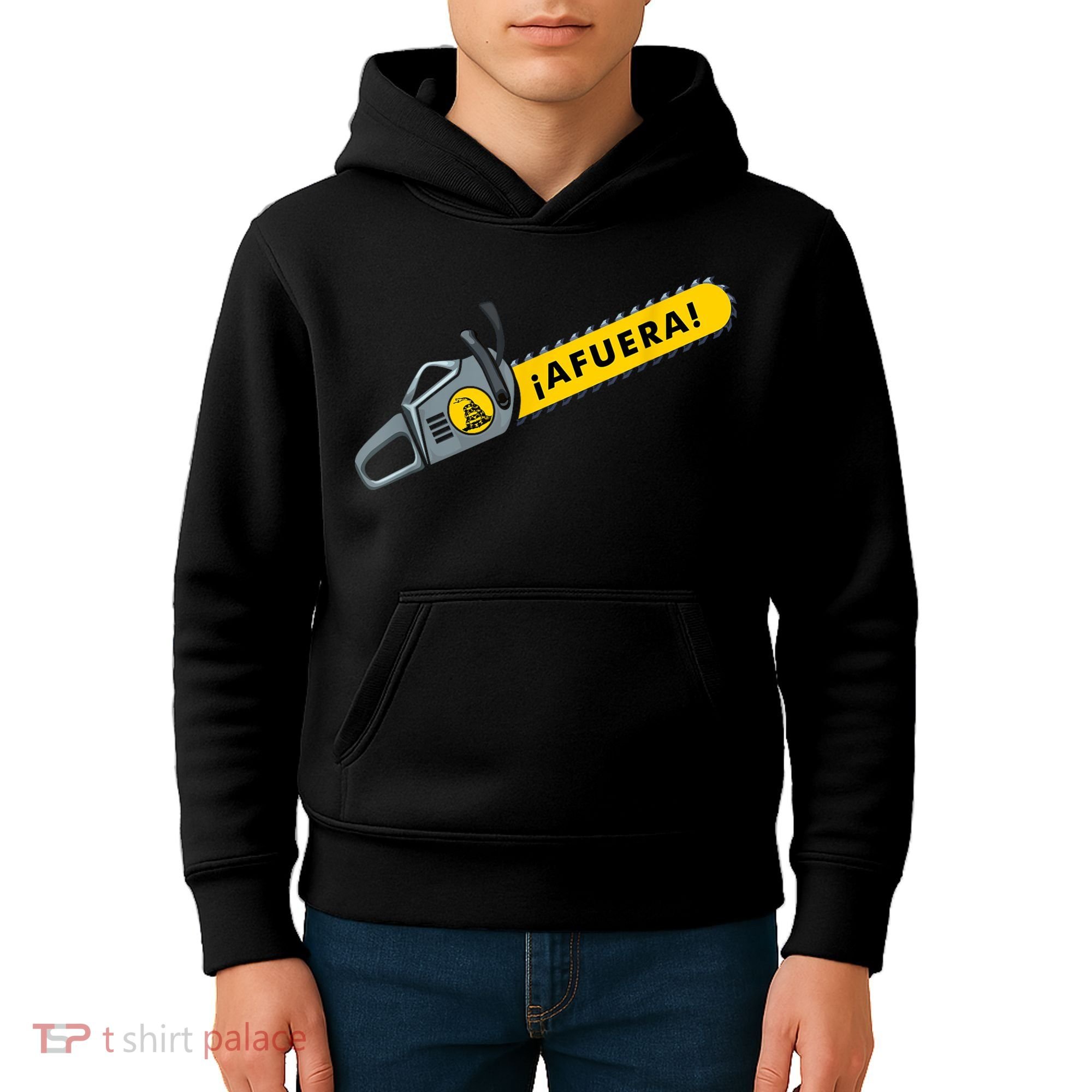 Afuera Milei Chainsaw Libertarian Ancap Liberty Freedom Kids Hoodie