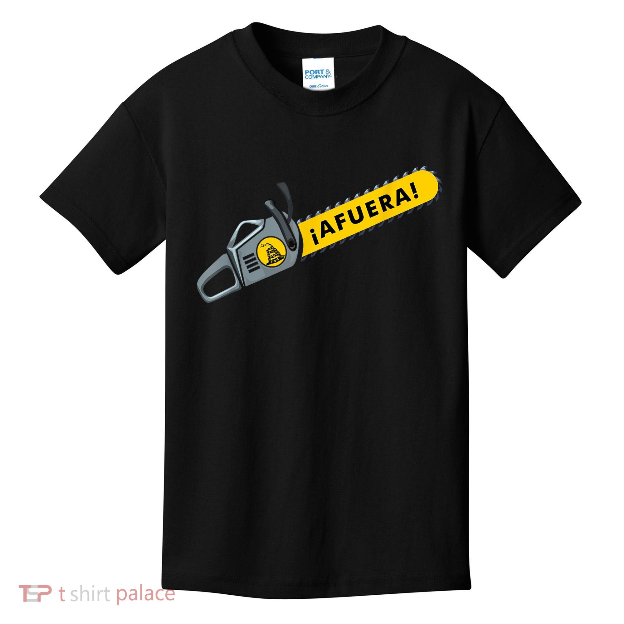 Afuera Milei Chainsaw Libertarian Ancap Liberty Freedom Kids T-Shirt