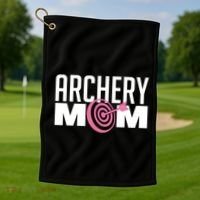 Archery Mom Crossbow Hunting Mother's Day Gift Great Gift Golf Towel thumb 1